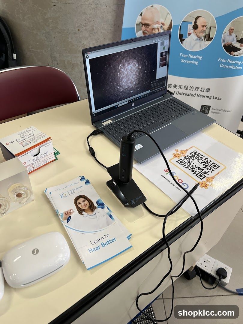 Hearing Aid Booth Display