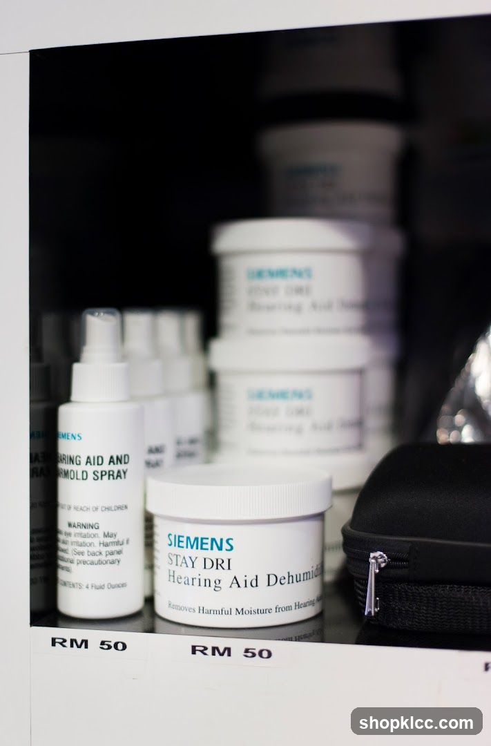 Siemens Hearing Aid Dehumidifier Products Display