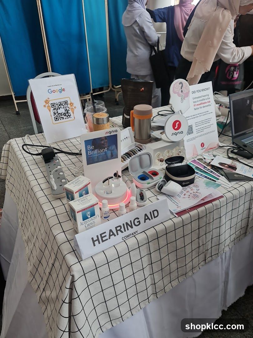 Hearing Aid Booth Display