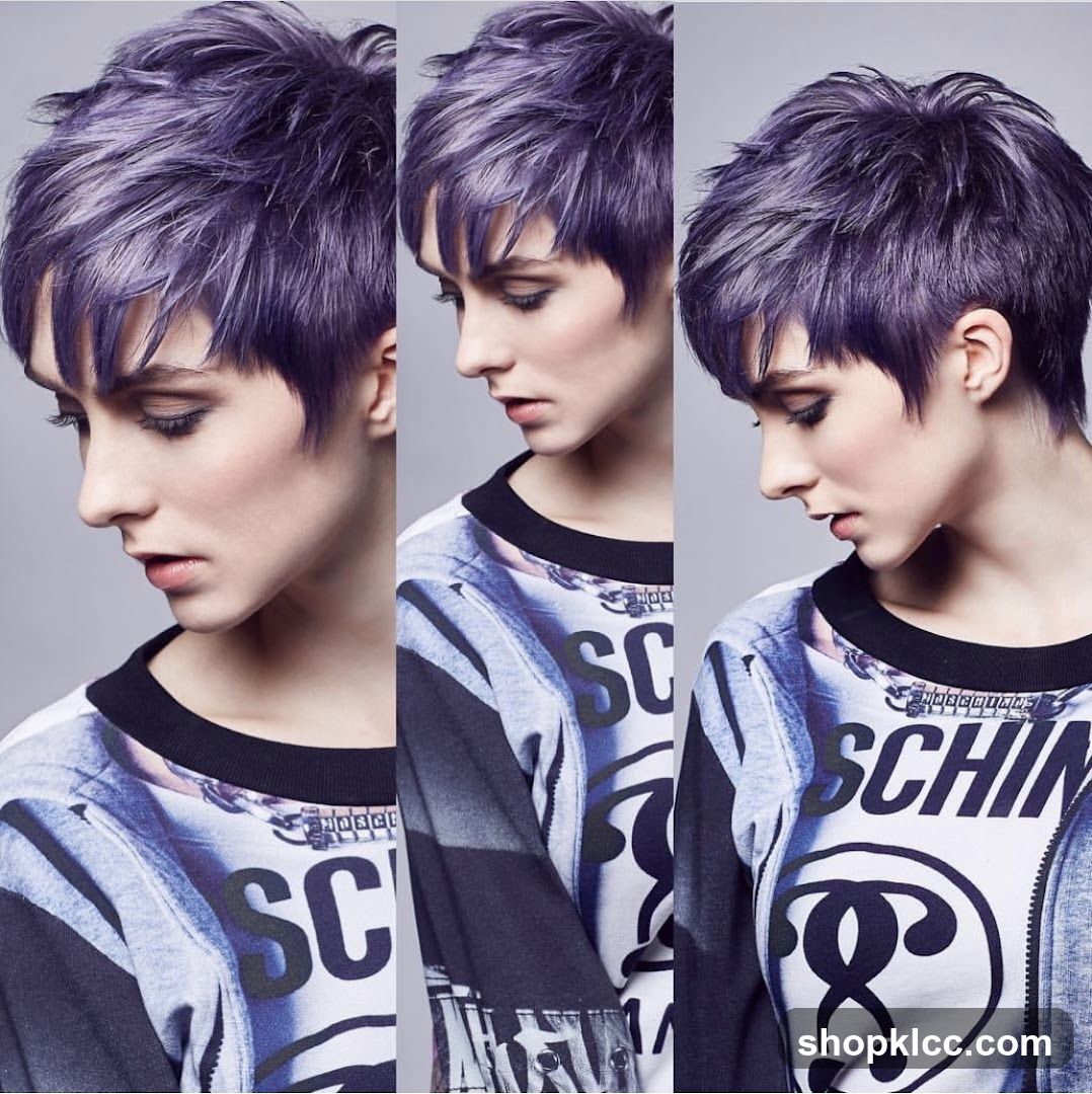 Purple Hair Fashion Shoot