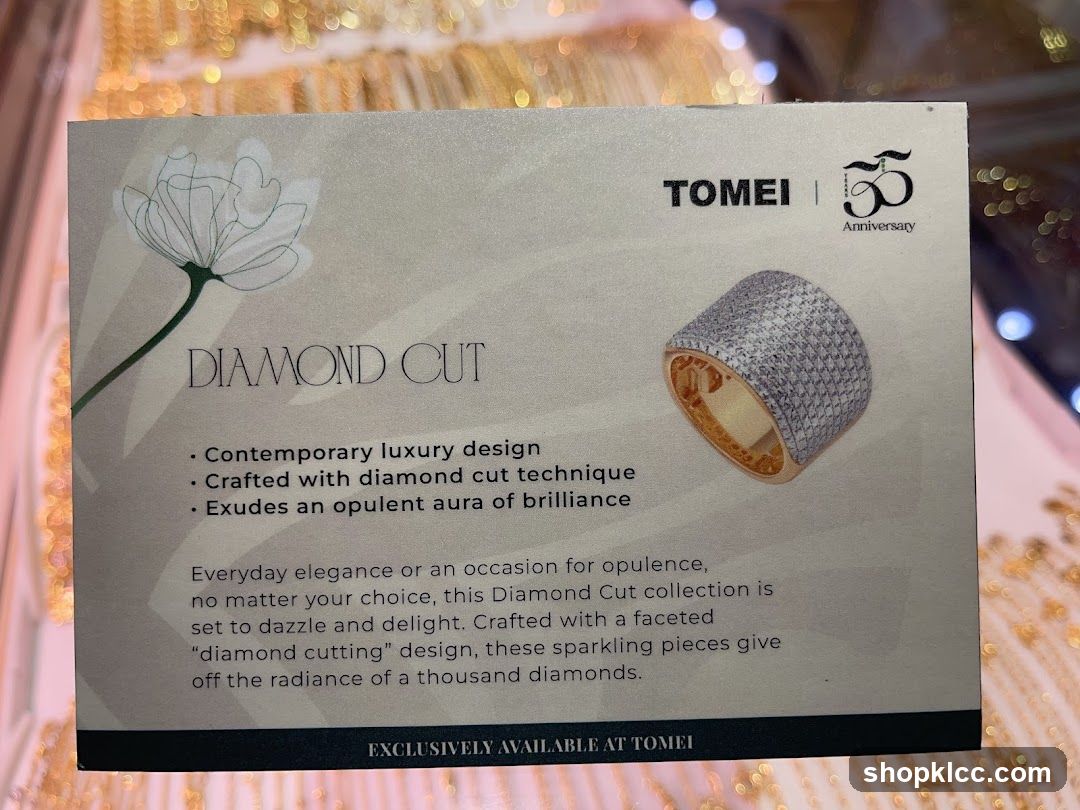 Tomei Diamond Cut Collection Display Card