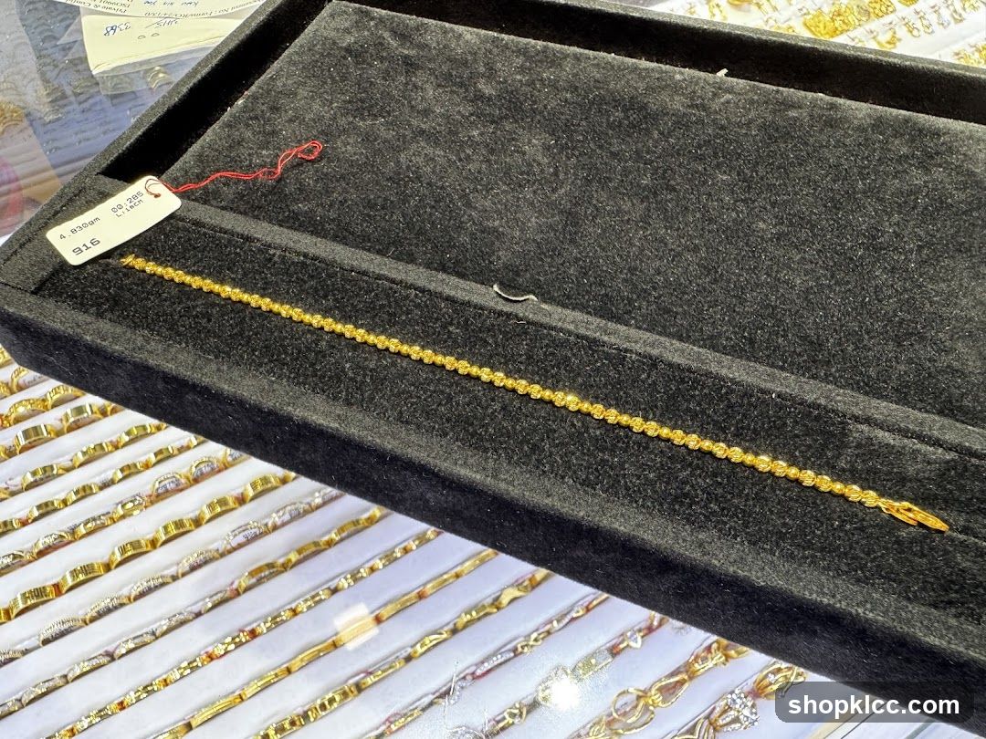 Gold Bracelet Display
