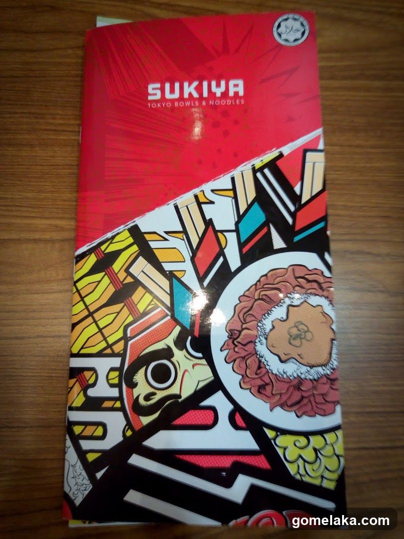 Sukiya Menu Cover