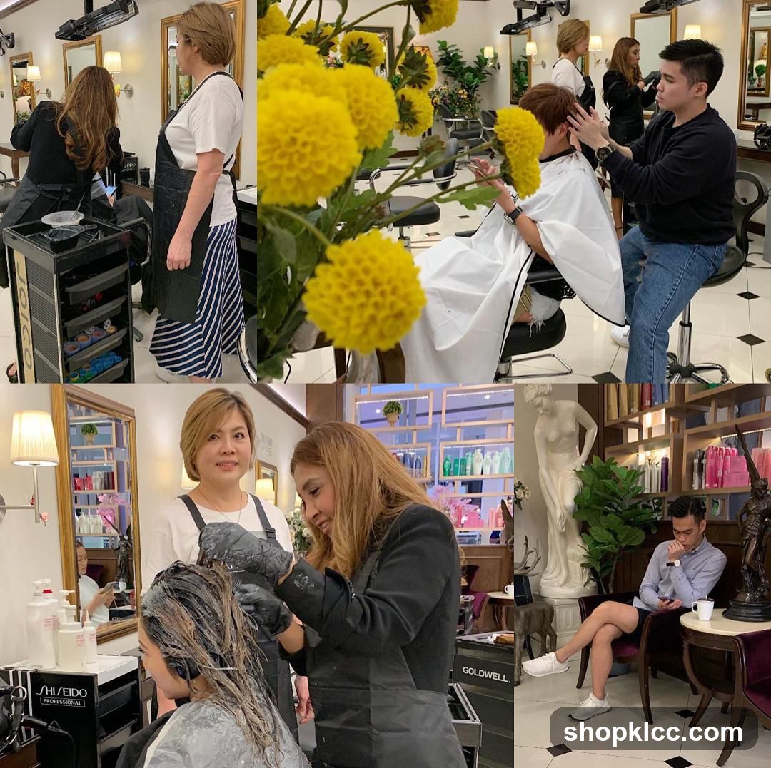 Salon Interior Collage