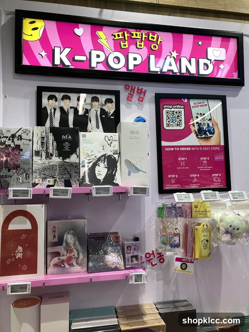 K-POP LAND Merchandise Display