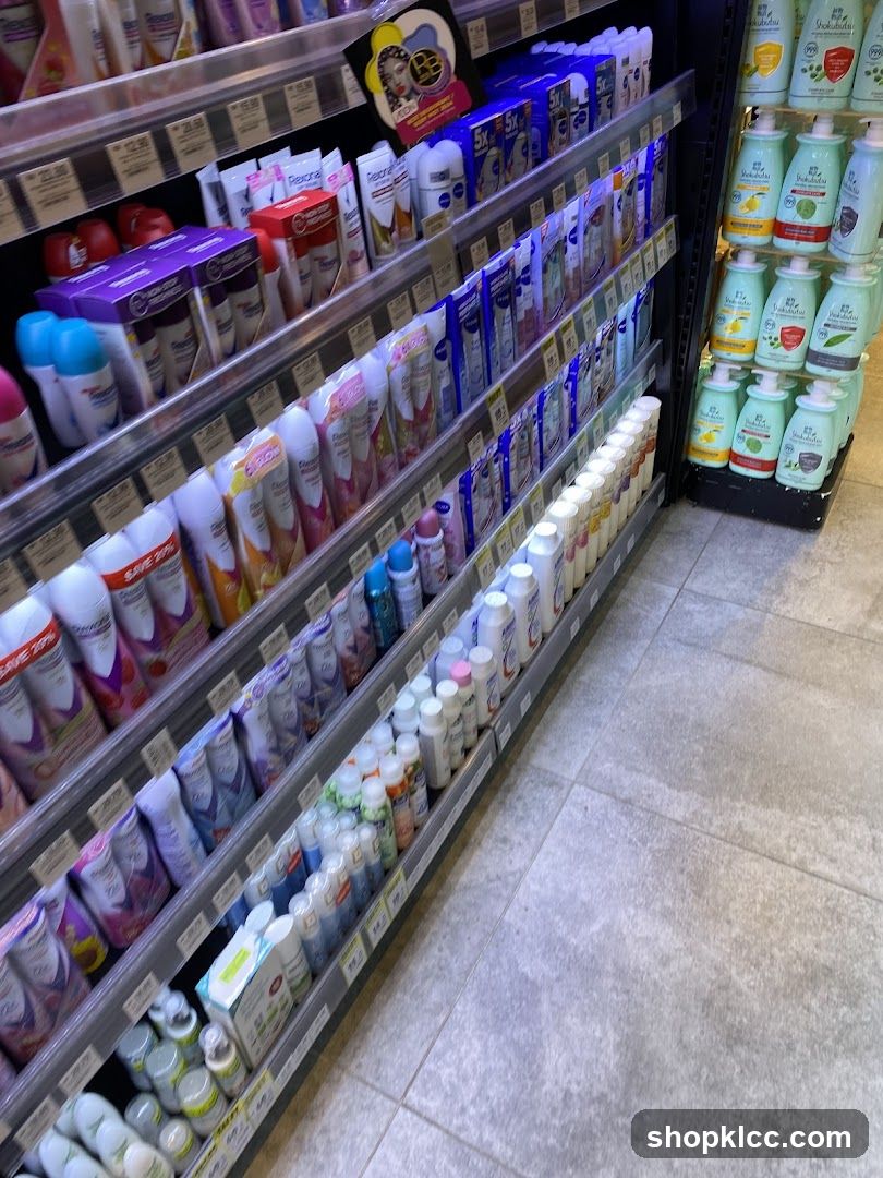 Aisle of Personal Care Products