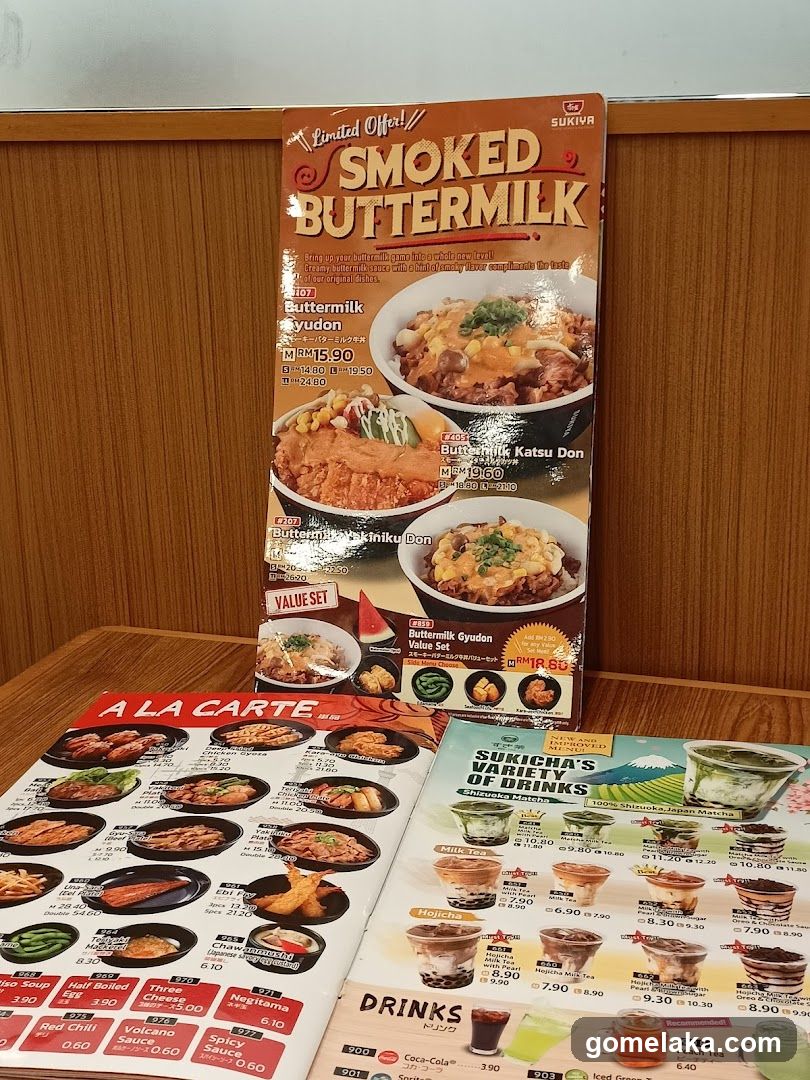 Restaurant Interior with Menus and Promotional Material