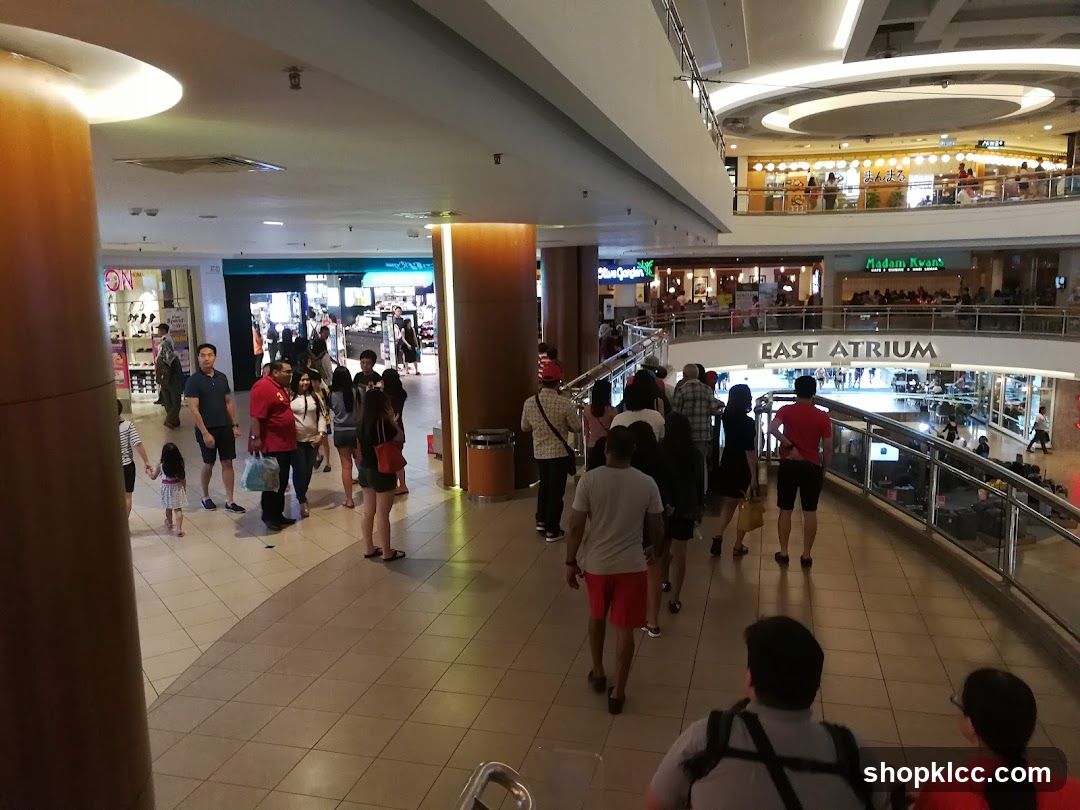 People walking in a mall