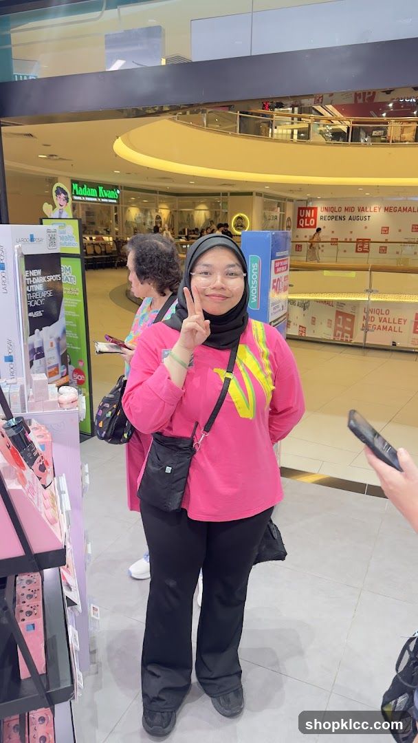Woman Posing in a Mall