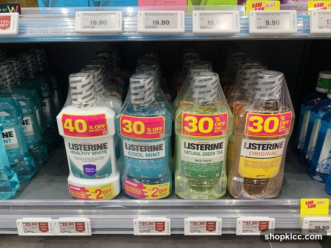 Listerine Mouthwash Display