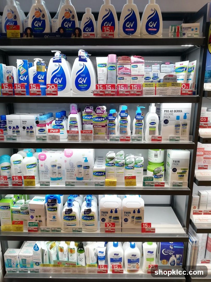 Skincare Products on Shelves