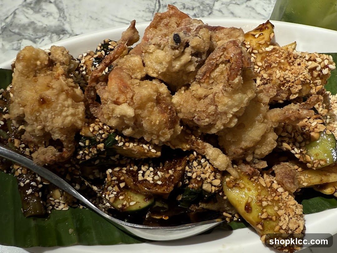 Fried Soft Shell Crab with Salad