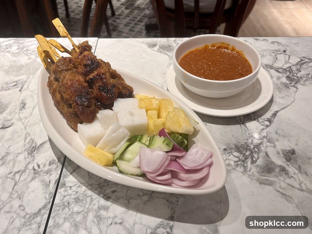 Chicken Satay with Peanut Sauce and Accompaniments