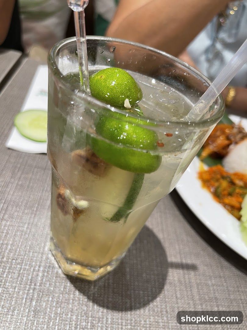 Lime and Ice Drink