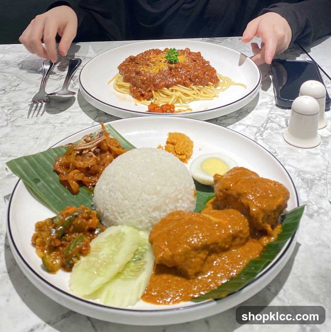 Two Plates of Food