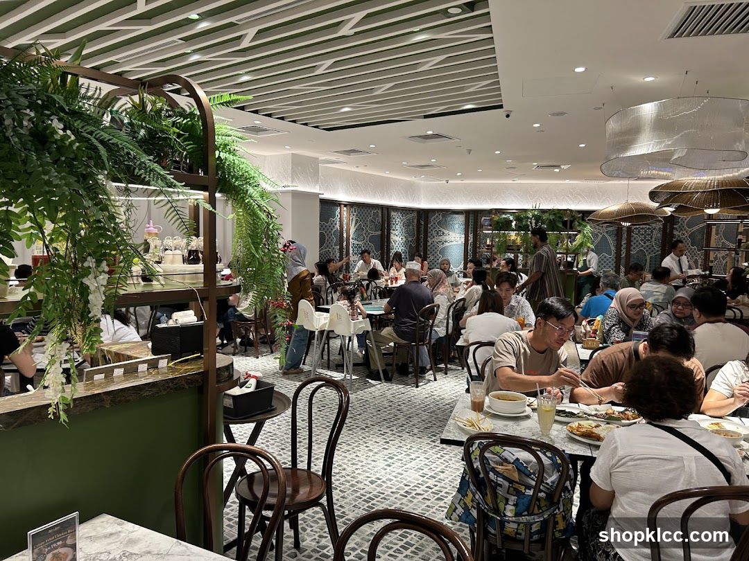 Restaurant Interior with Diners