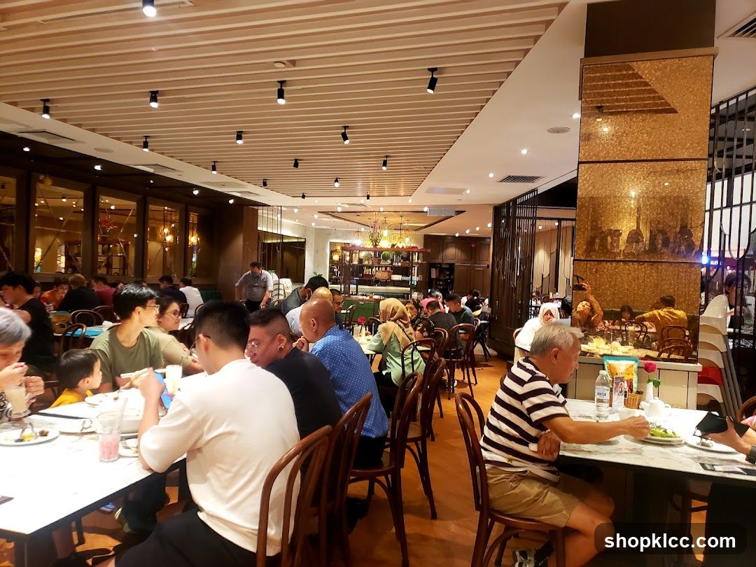 Diners at a Buffet Restaurant