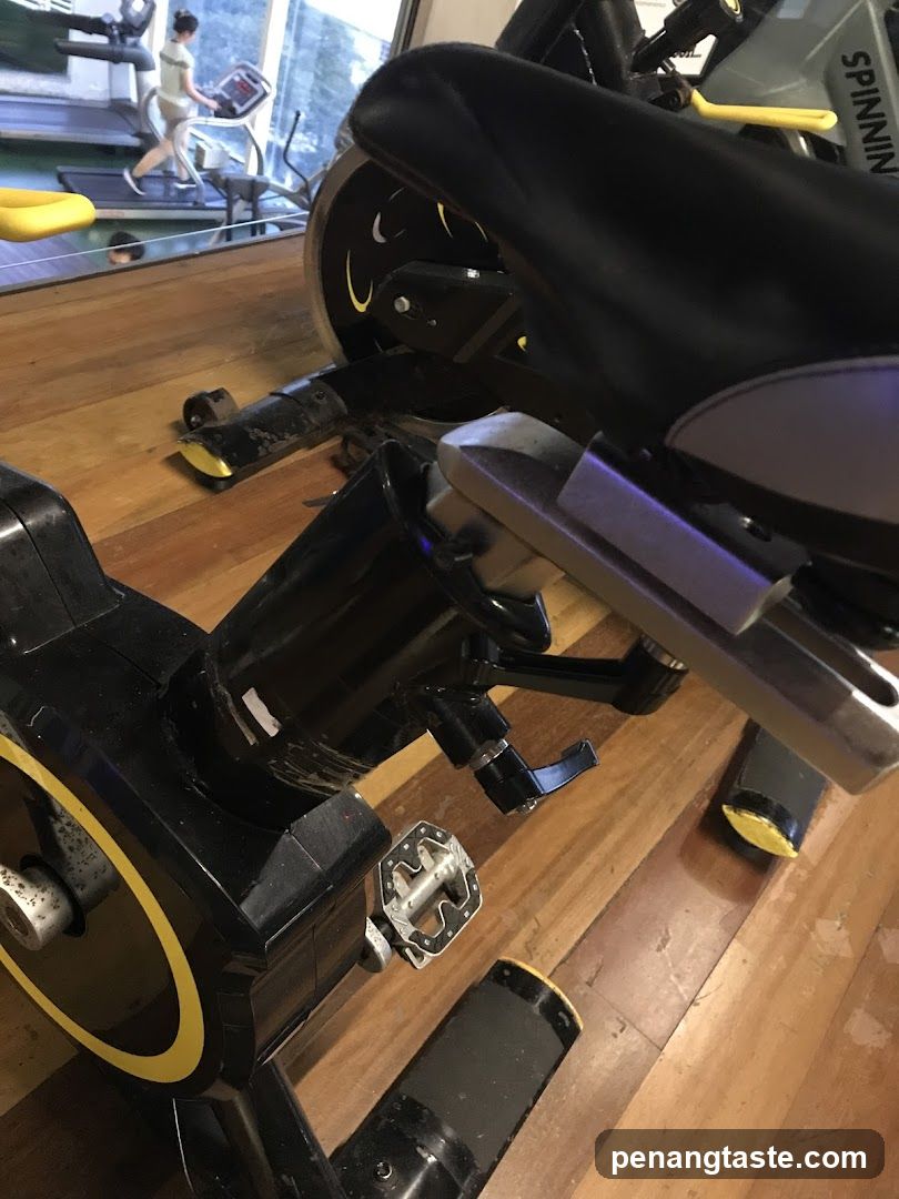 Spinning Bike in Gym