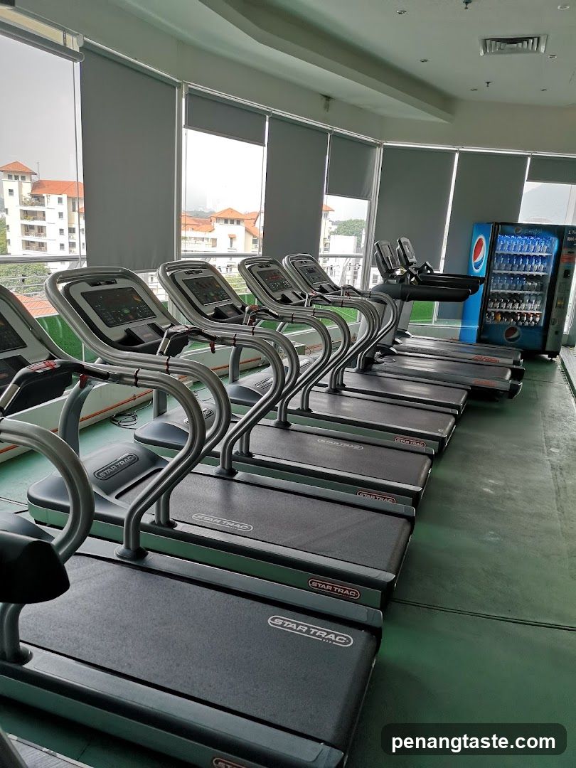 Gym Treadmills and Vending Machine
