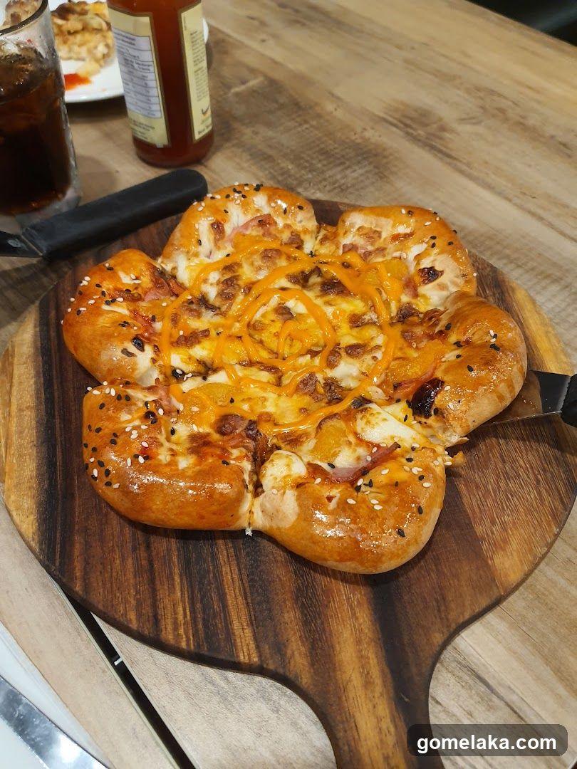 Food on wooden board