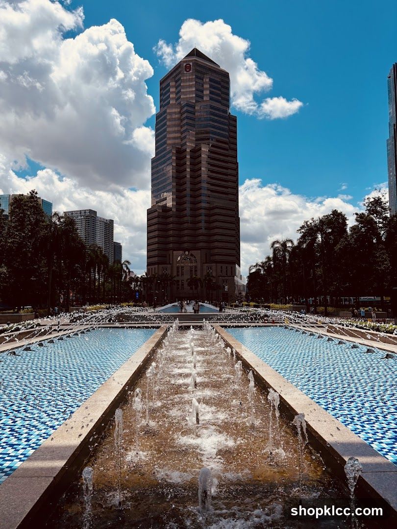 Skyscraper and Fountains