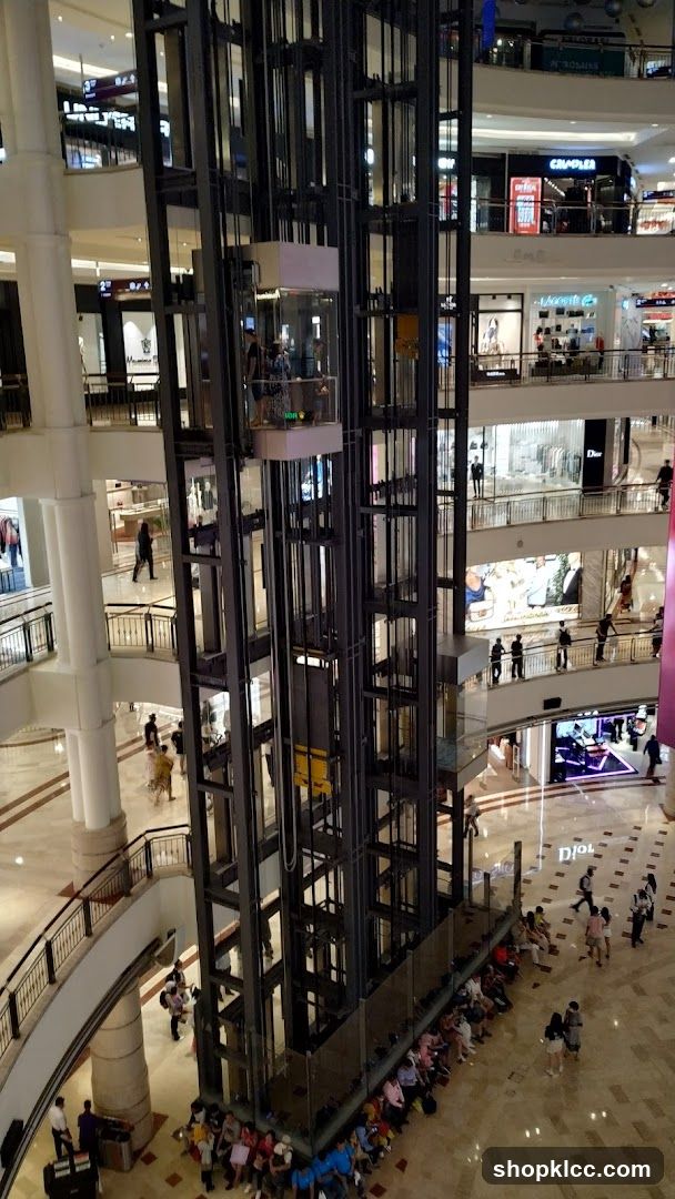Mall Interior with Elevators