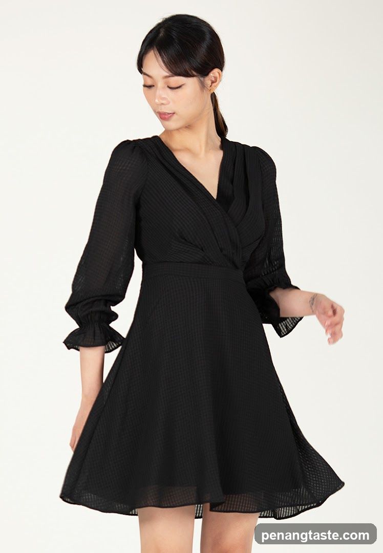 Woman in Black Dress