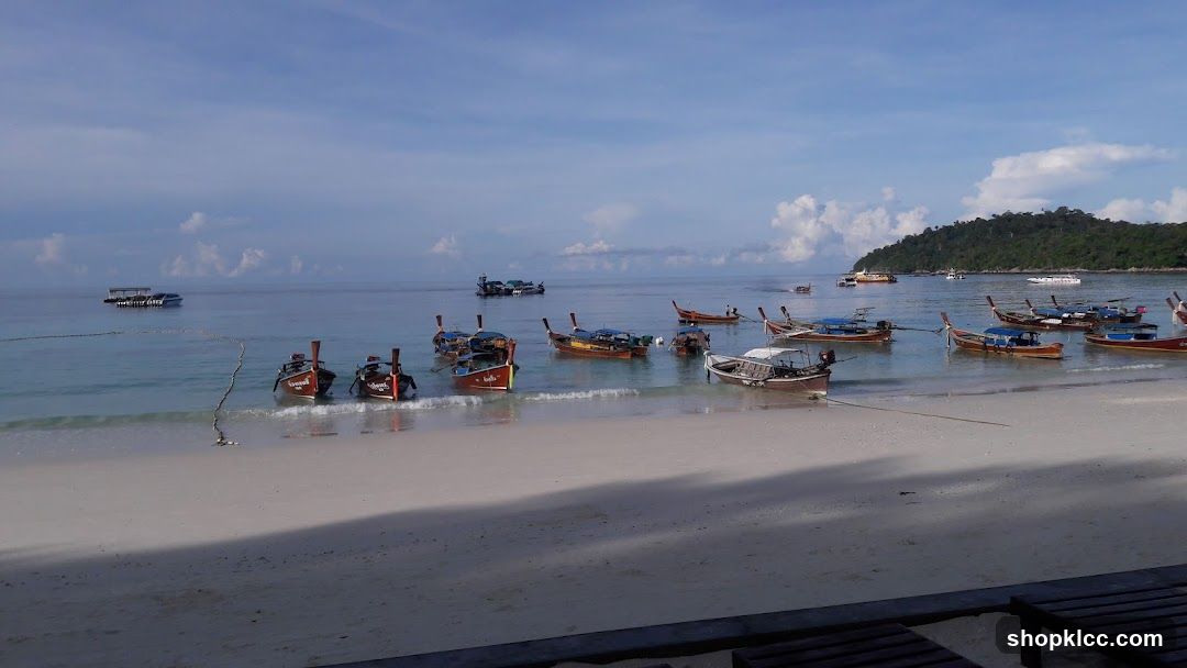 Boats on a Tropical Beach