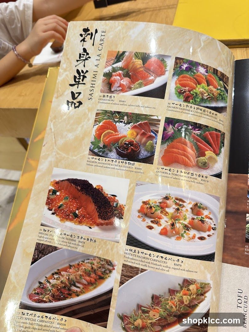 SASHIMI A LA CARTE