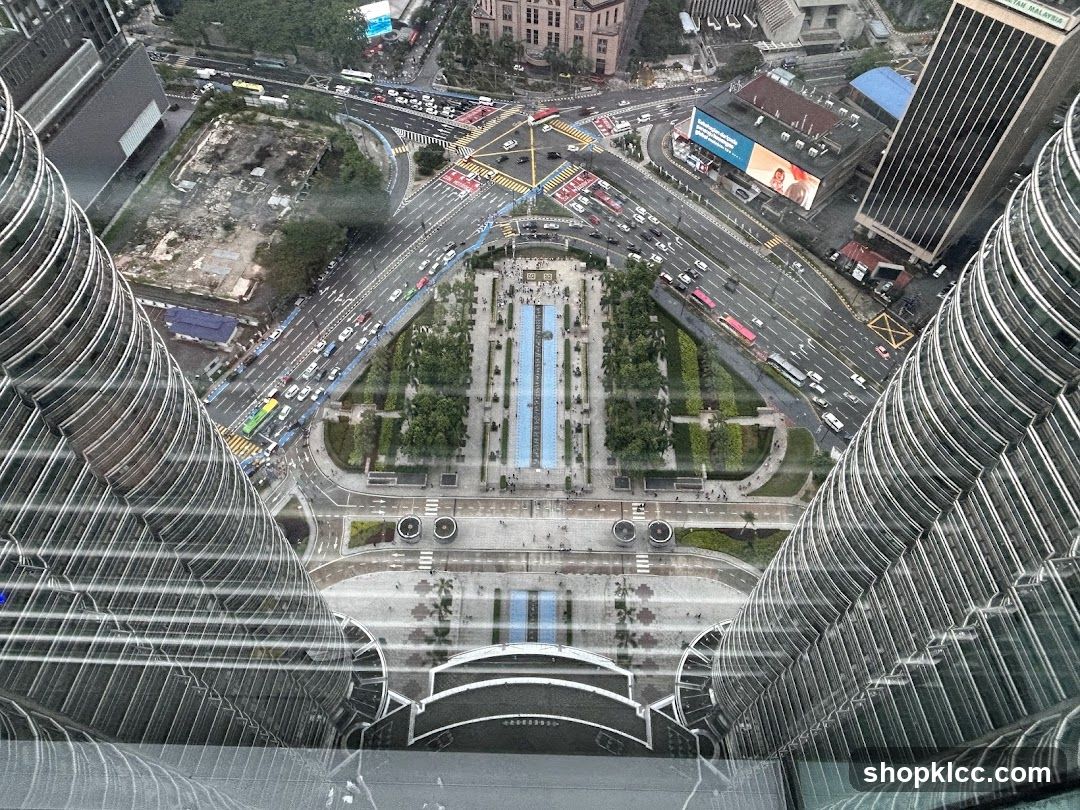 Aerial View of City Intersection