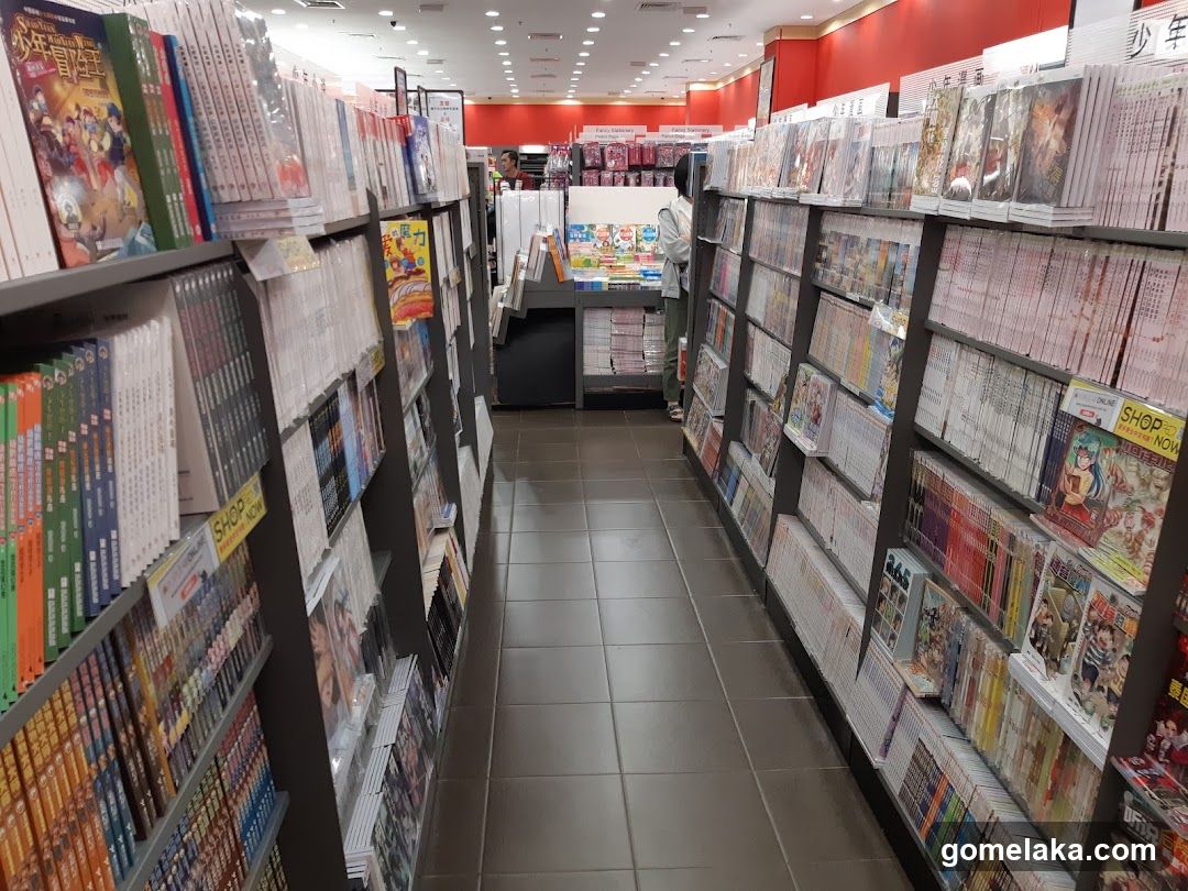 Interior of a bookstore