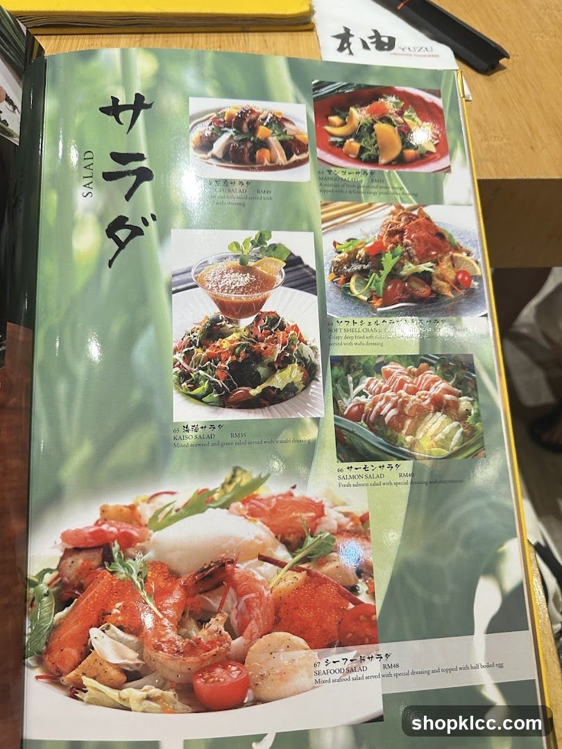 Salad Menu