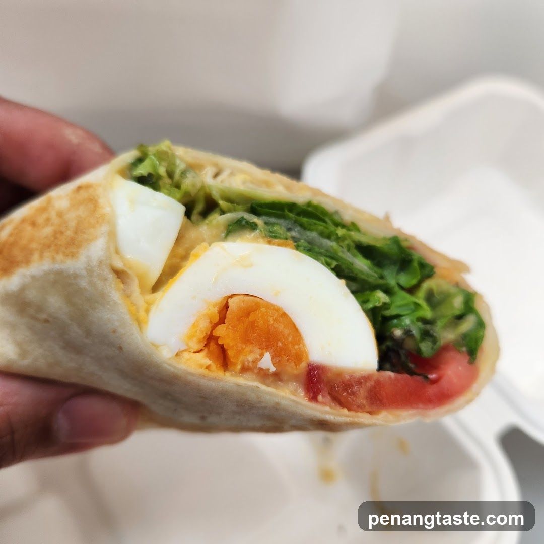 Egg and Vegetable Wrap