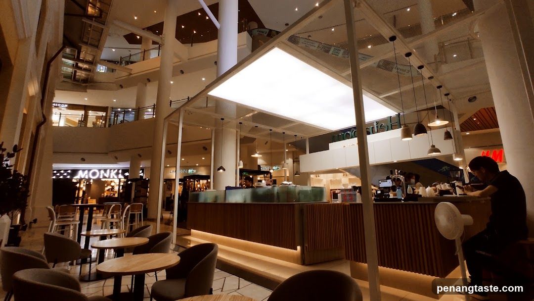 Modern Cafe Interior with Seating