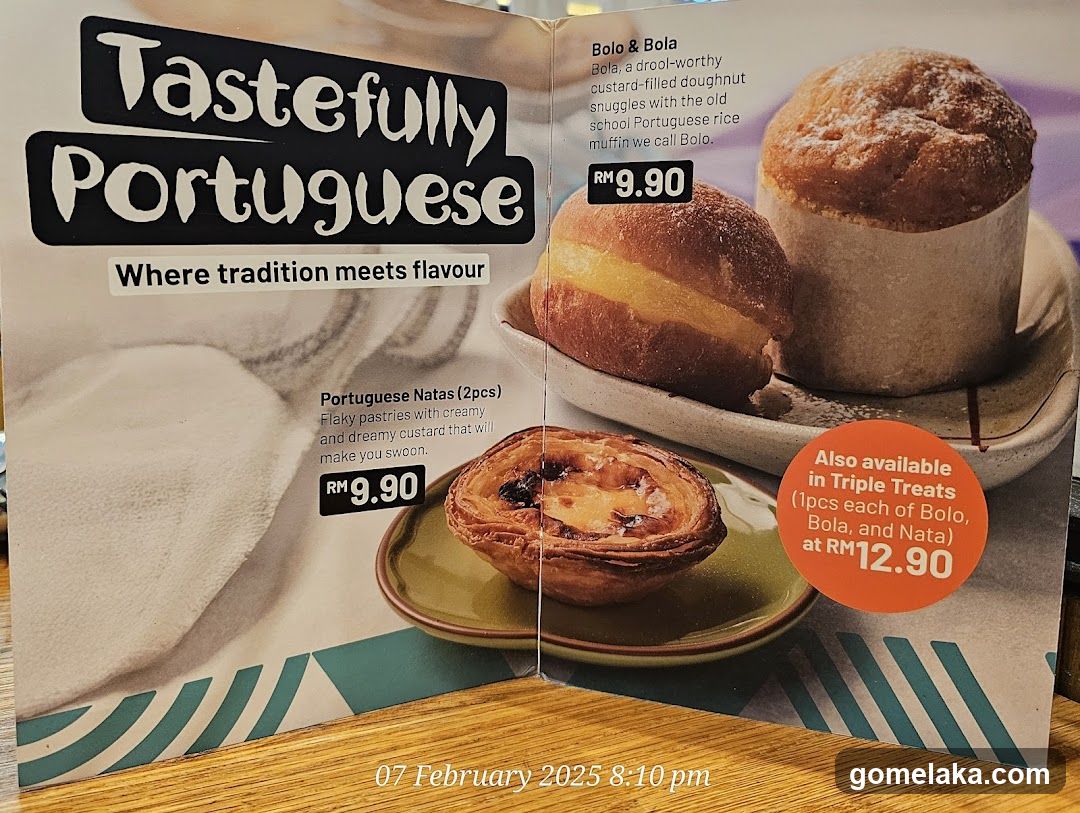Tastefully Portuguese Menu Display