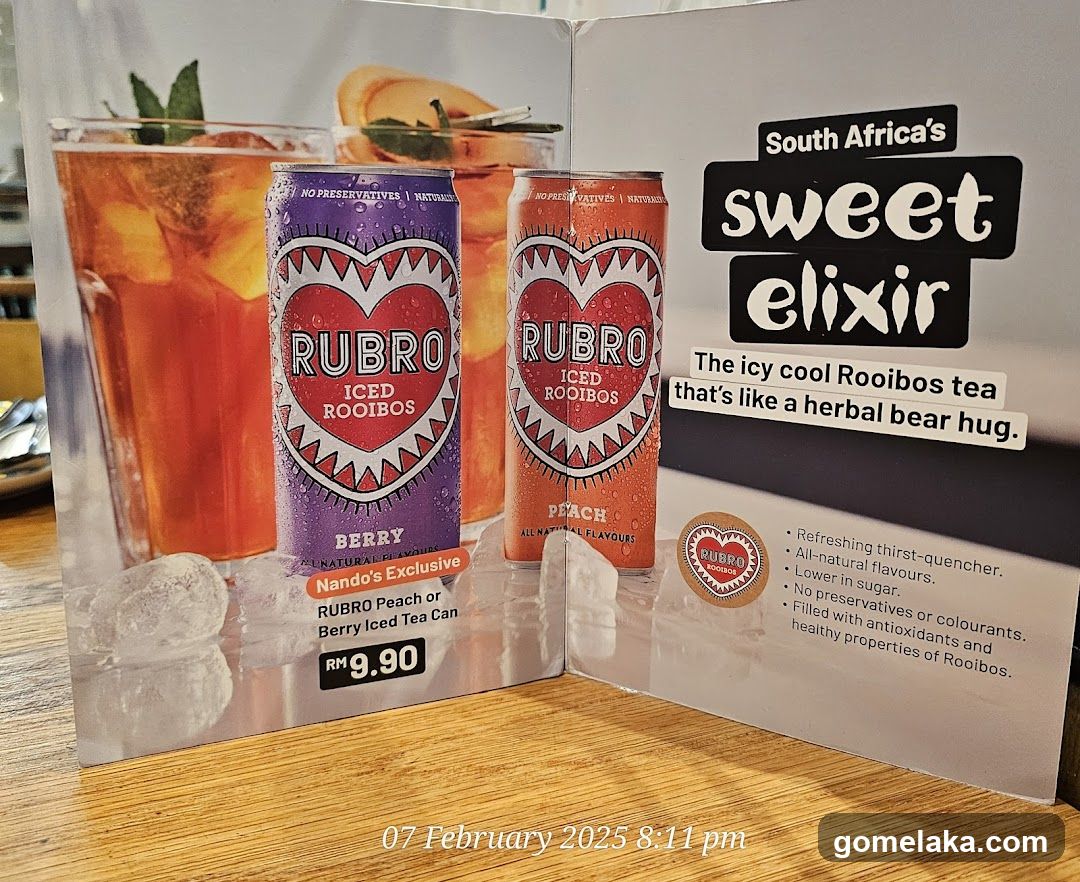 Rubro Iced Rooibos Tea Advertisement