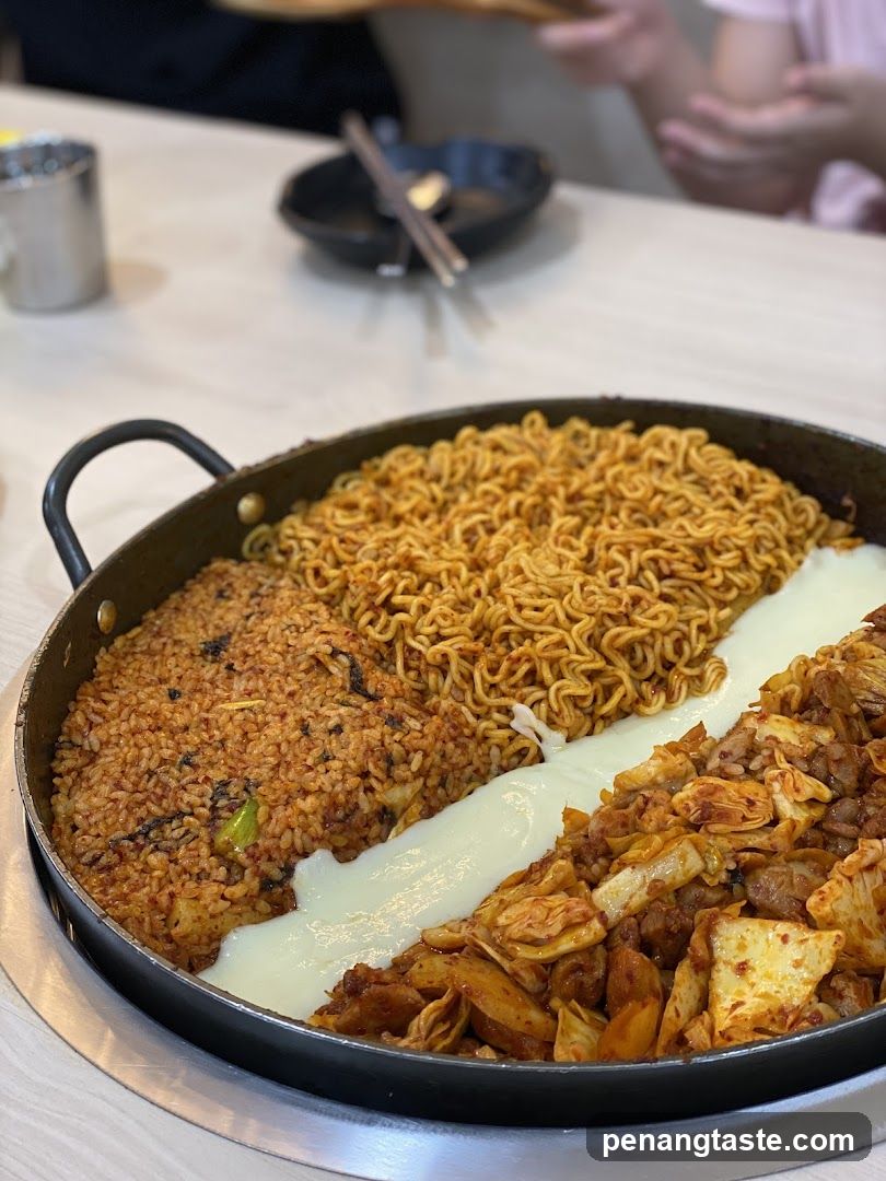 Korean Fried Chicken and Rice Dish