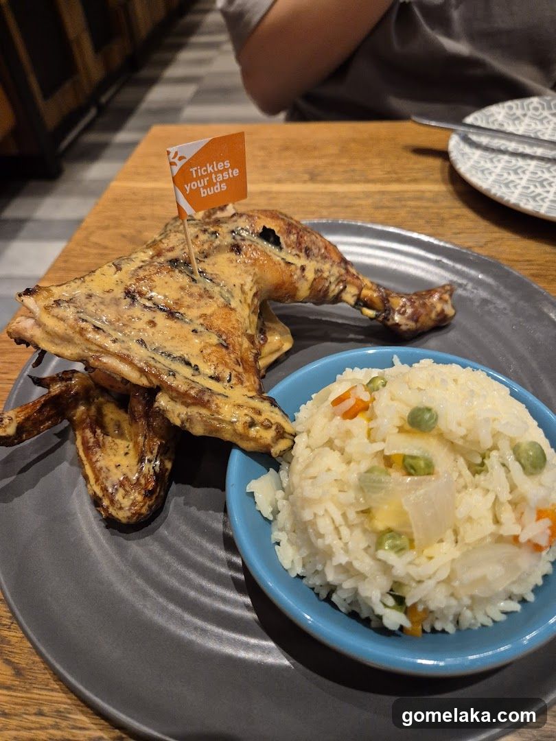 Food served at restaurant