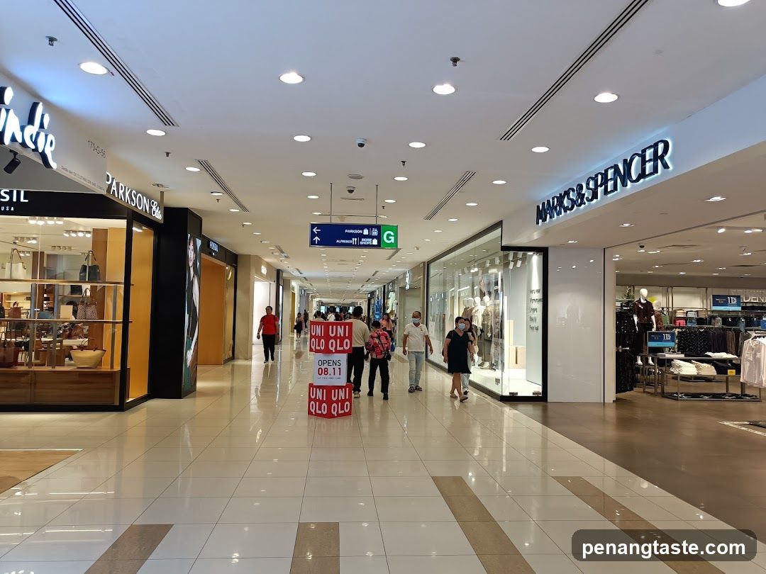 Mall Interior with Storefronts