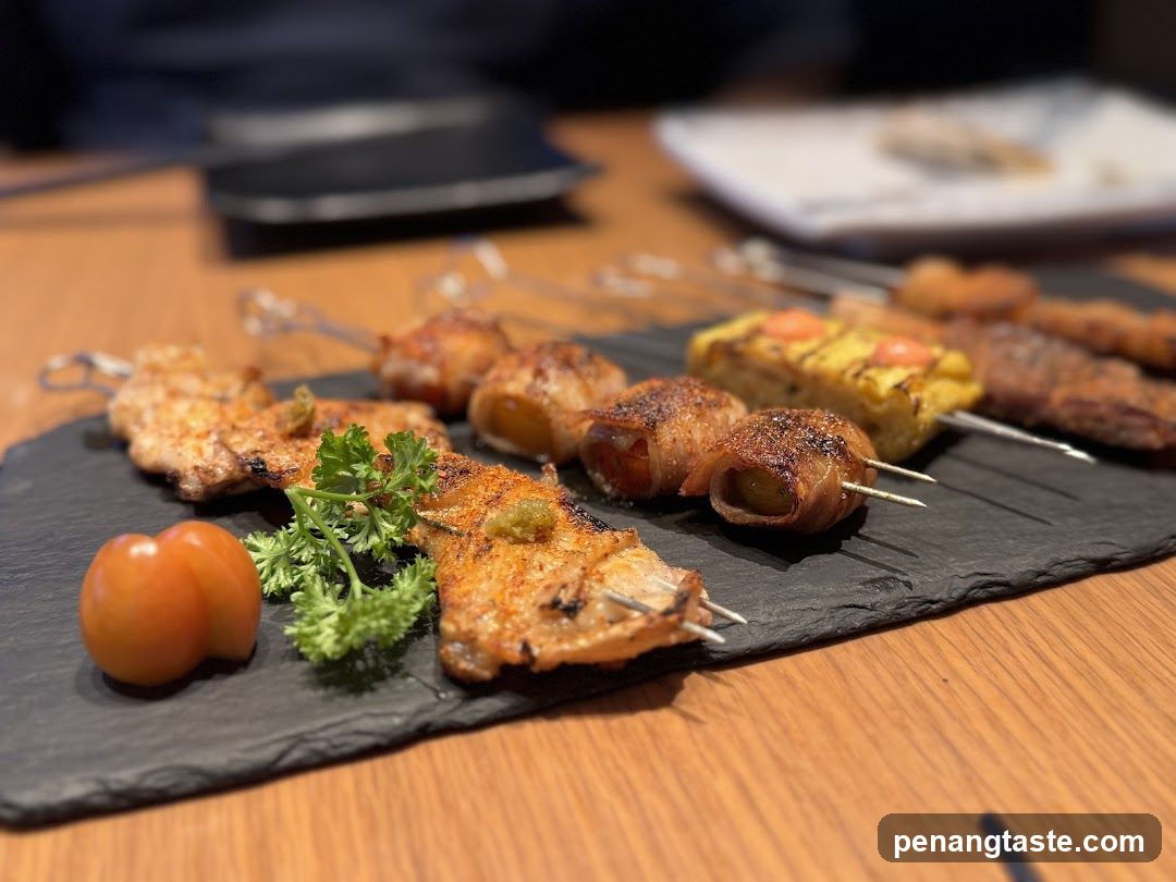 Skewers on a Slate Platter
