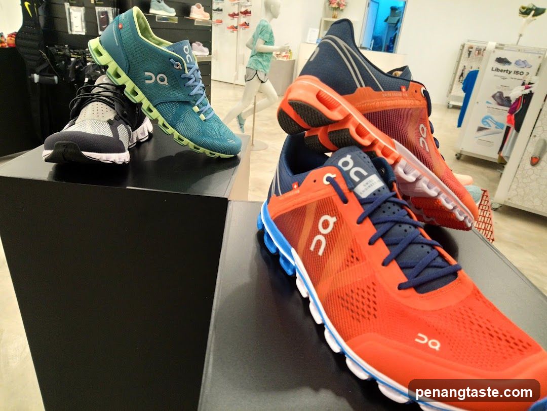 Running Shoes Display