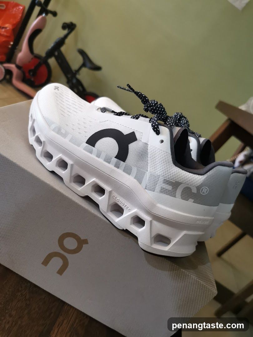 White Running Shoes on Box