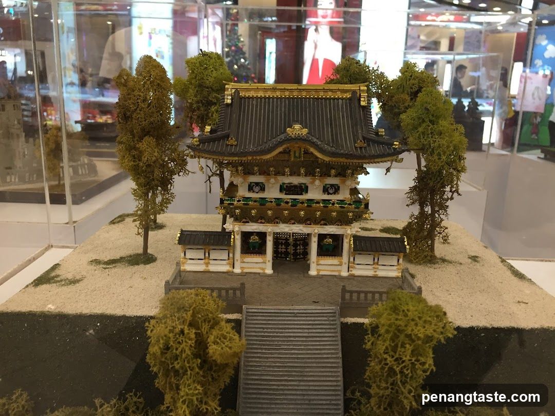 Miniature Japanese Temple Model