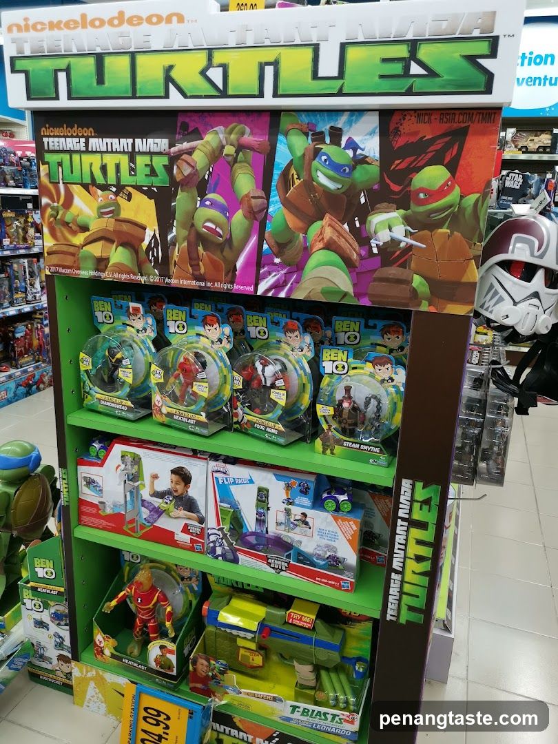 Teenage Mutant Ninja Turtles and Ben 10 Toys Display