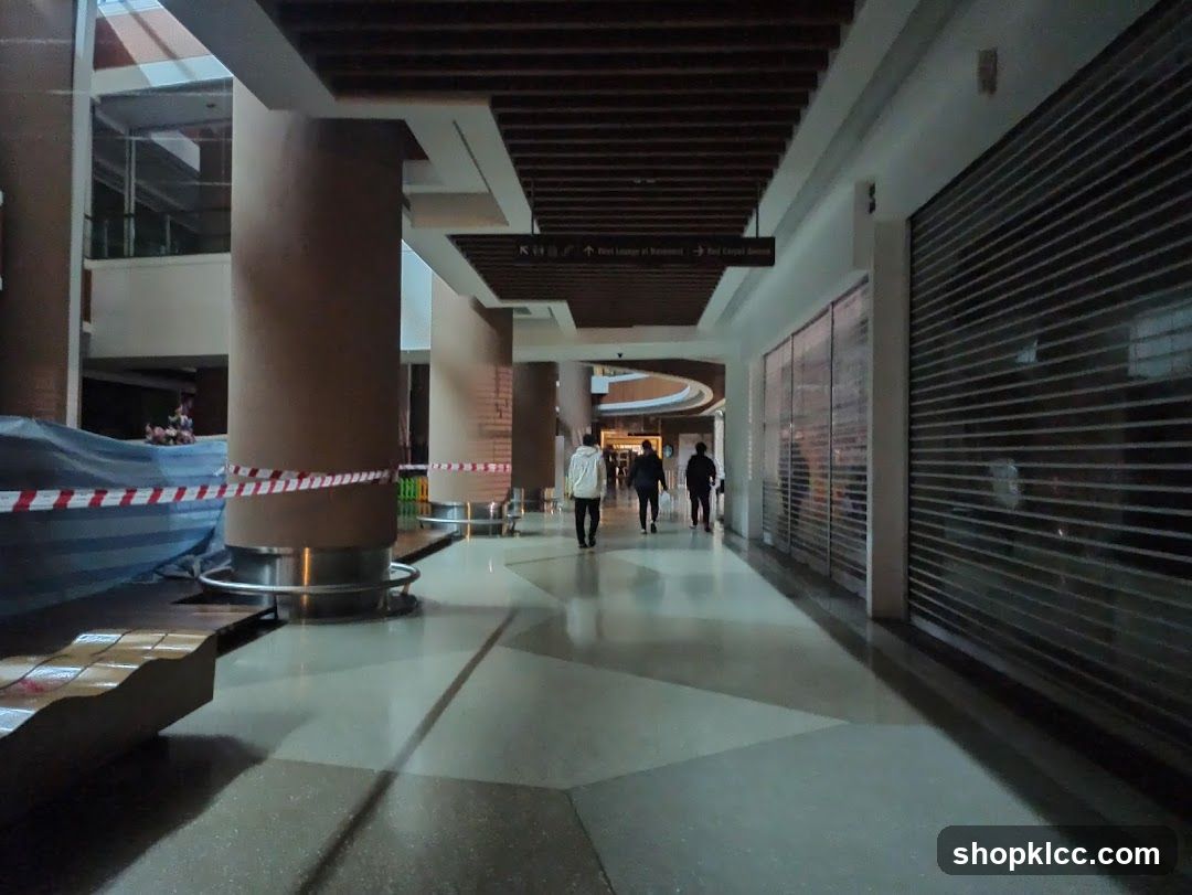 Mall Interior with Closed Shops