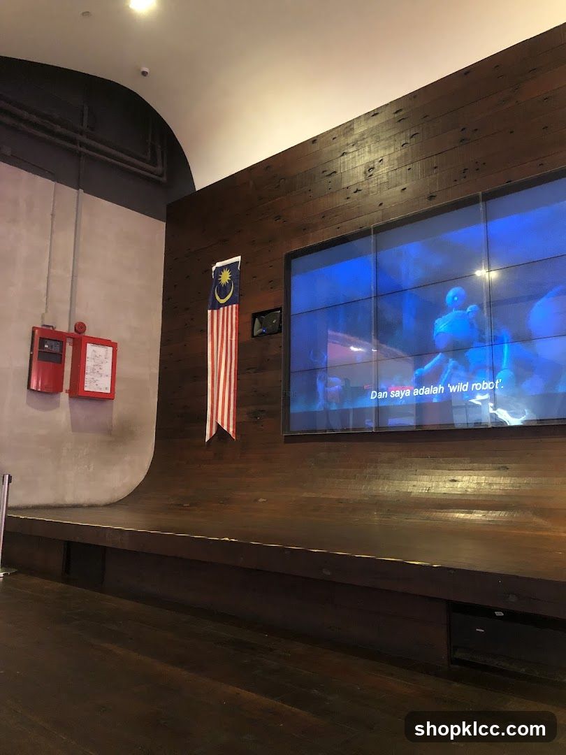 Stage with Screen and Malaysian Flag