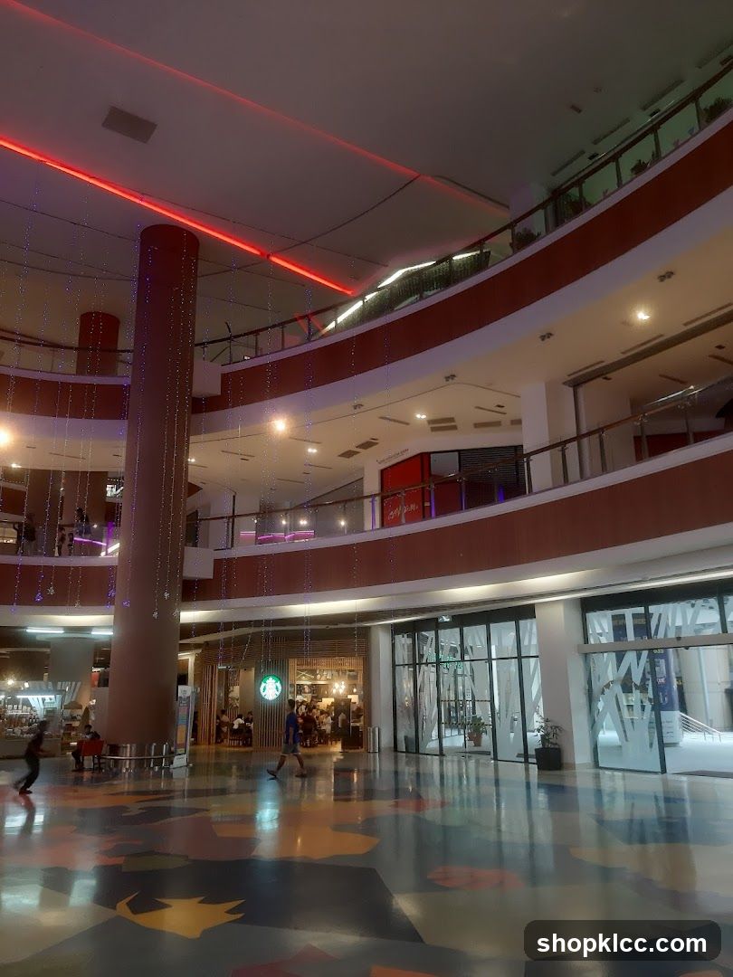 Interior of a modern shopping mall