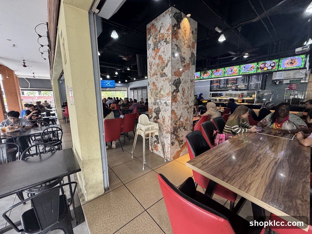 Restaurant Interior with Diners