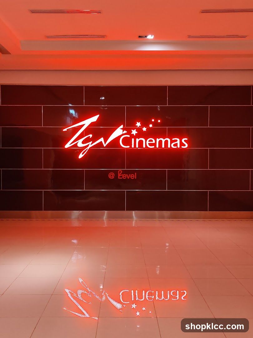 TGV Cinemas Neon Sign