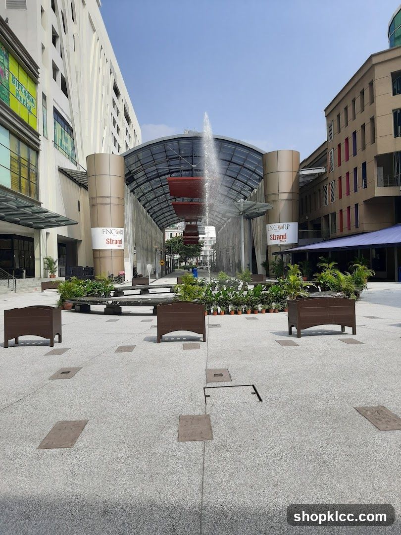 Outdoor Plaza with Fountain